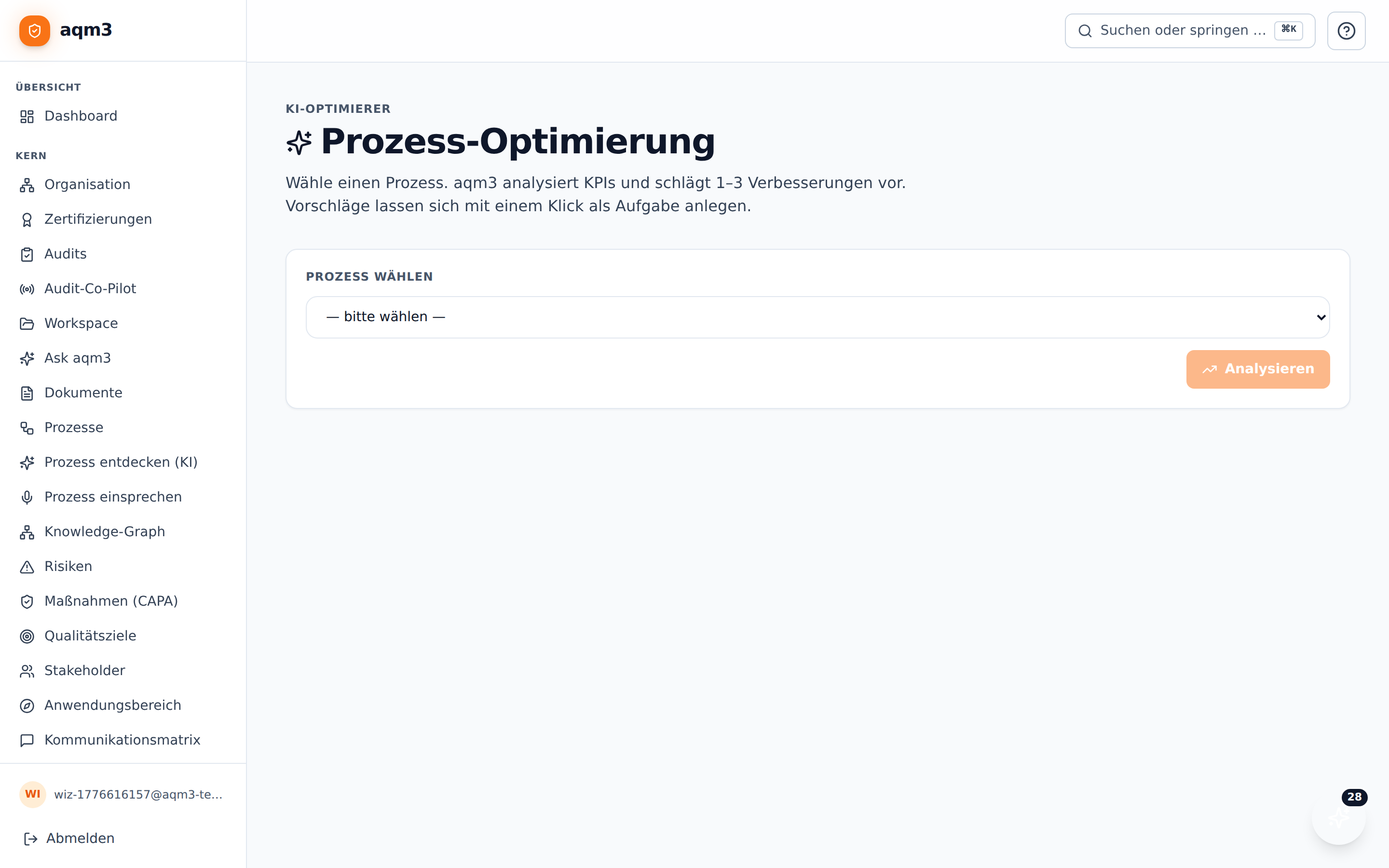 Optimizer-Vorschläge